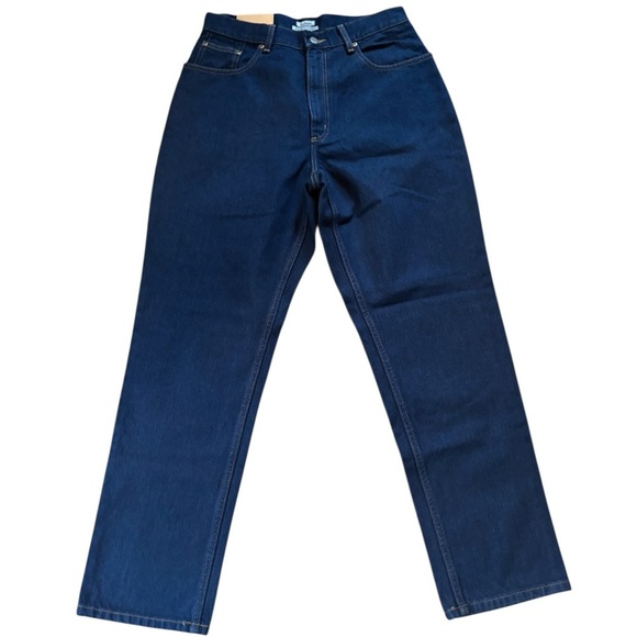 L.L.Bean Original Relaxed Fit Jean 12R Dark Denim 100% Cotton Straight Leg - Picture 3 of 8